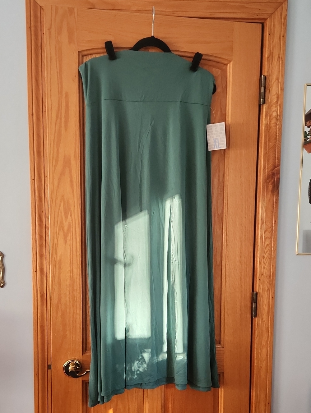 LuLaRoe Teal Maxi Skirt - Solid Flowing Silhouette